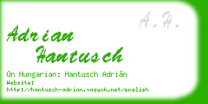 adrian hantusch business card
